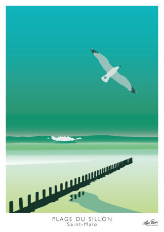 Affiche Saint-Malo Le sillon