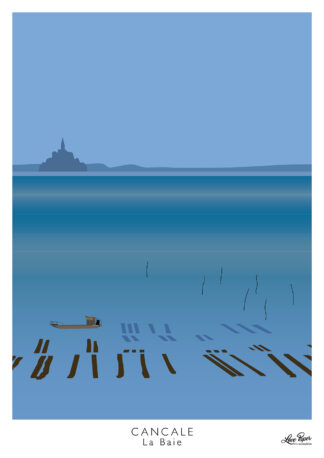 Affiche Cancale La baie