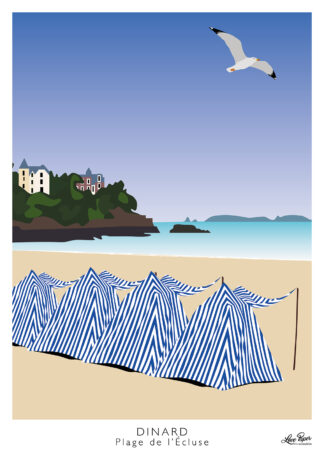 Affiche Dinard Plage