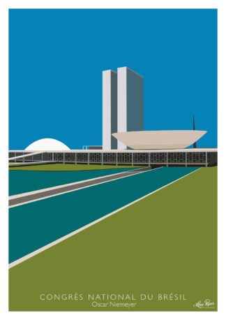Affiche Congrès national du Brésil