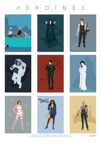Affiche Fan-Art - Héroïnes de films 1