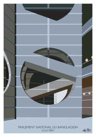 Affiche Parlement National du Bangladesh